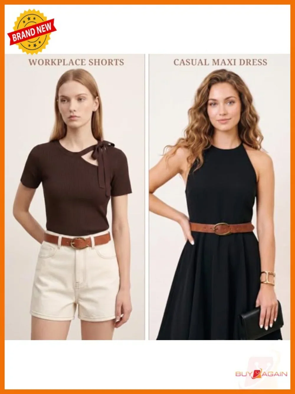 Retro C-Buckle Suede Leather Belt for Women Faux Leather PU Animal Print
